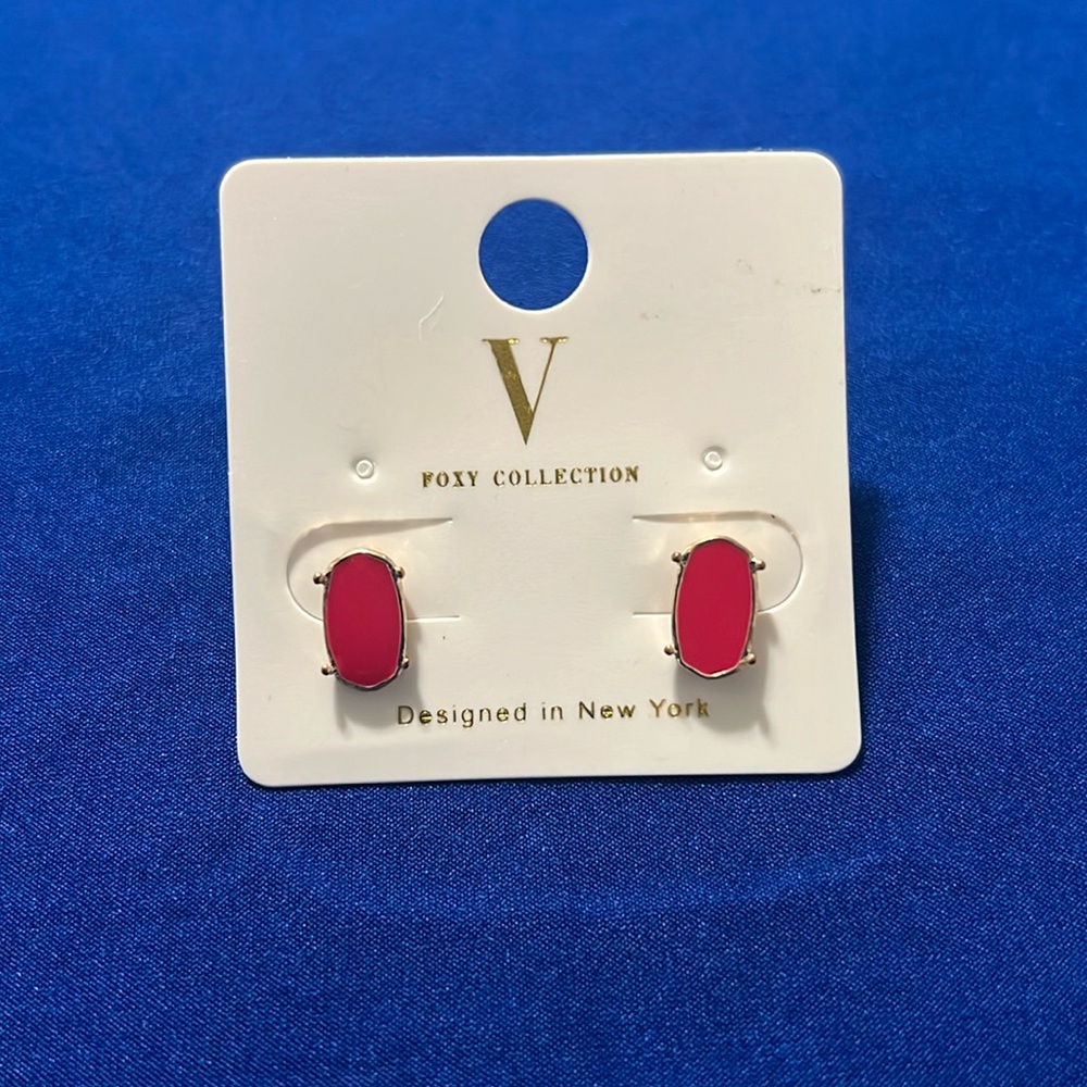 Small Red Earrings
